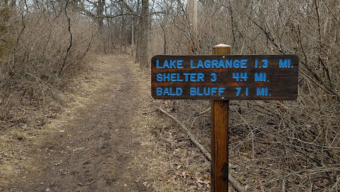 Trail Course Showing Clear Evidence of Glaciers - Wisconsin - 1