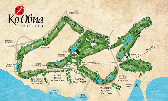 오아후 서쪽 최고의 코스, Ko Olina Golf Club - Honolulu - 2
