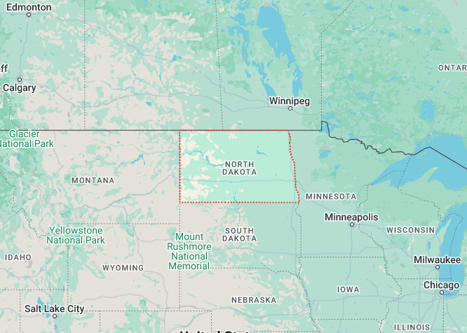 미국 중북부에 위치한 노스다코타의 지리적 특징 - North Dakota - 1