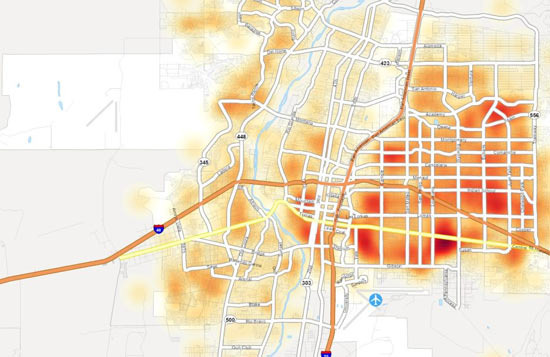 앨버커키 우범 지역과 안전 체감 정보 정리 - Albuquerque - 1