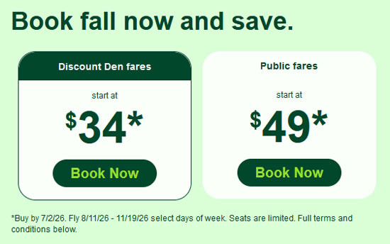 프론티어 항공 GoWild! Pass $34 특가 요금의 팩트 - Palm Springs - 2