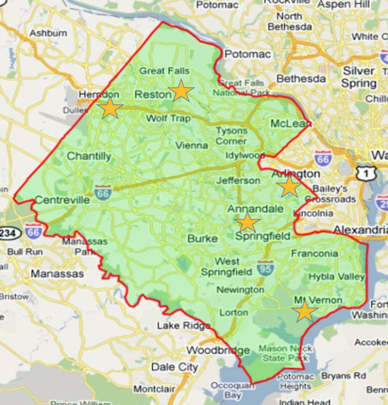 어떤 집은 Fairfax City이고, 어떤 집은 Fairfax County라고? - Fairfax - 1