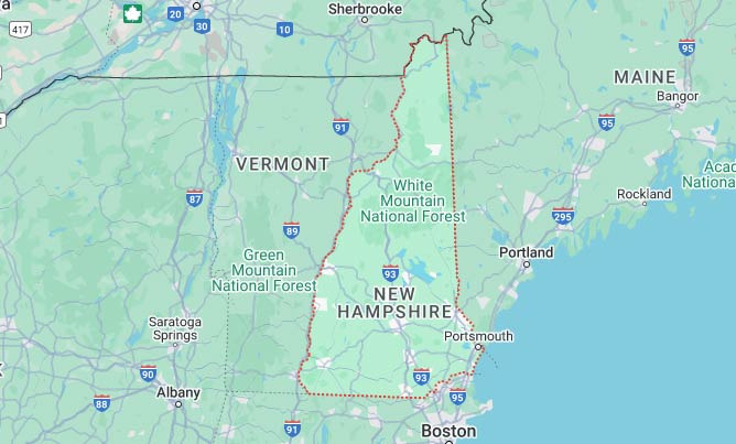 뉴햄프셔 주 주요 프리웨이들을 알려주세요 - New Hampshire - 1