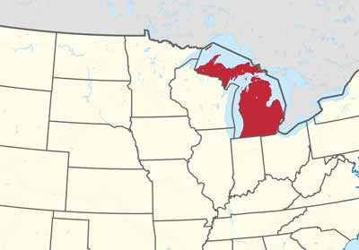 Tell me about the history and population of Michigan - Michigan - 1
