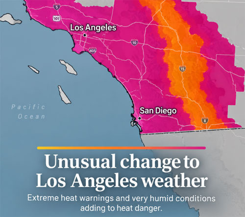 더운 건 참겠는데 습하기까지? 요즘 LA 날씨 왜 이러나 - Los Angeles - 1