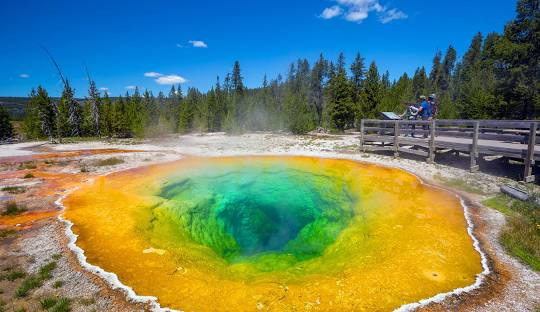 Yellowstone National Park Located on the Border of Wyoming and Montana - Wyoming - 2
