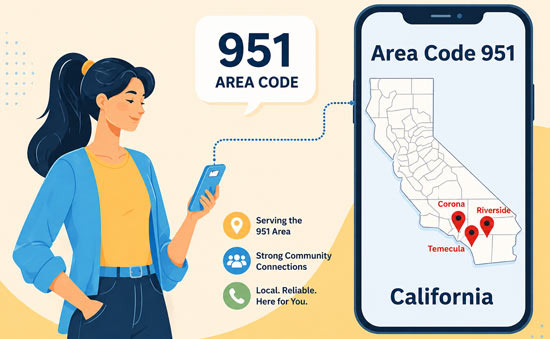 How Riverside Phone Numbers 951, 909, and 760 Differ - Riverside - 1