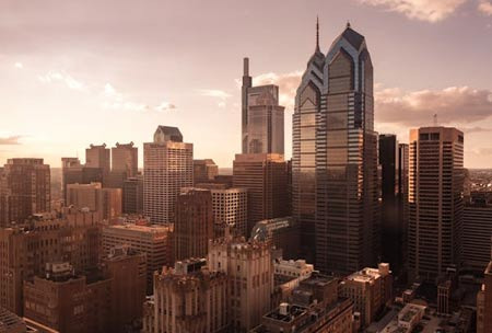 필라델피아에서 스카이라인을 형성하는 빌딩들 - Philadelphia - 1