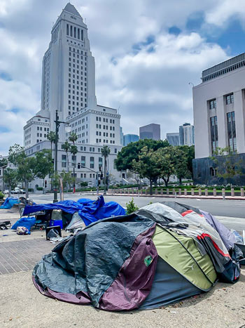 로스엔젤레스에서 직접 본 홈리스 텐트 - Los Angeles - 1