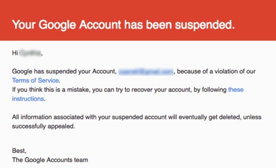잘 쓰던 Gmail 인데 어느 날 갑자기 계정이 차단되었다? - Seattle - 1