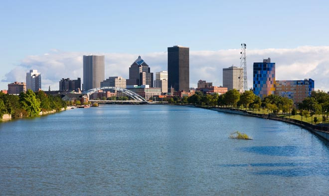 다운타운에 위치한 제네시 강(Genesee River) 이야기 - Rochester - 2