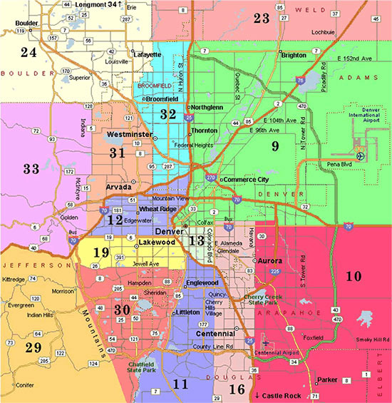 덴버 행정구역 구조, 어떻게 나뉘어져 있나 - Denver - 1