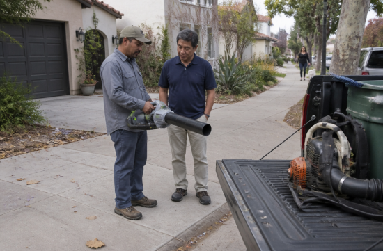 Debate Over Gas Leaf Blowers: Will the Sound of Leaf Removal Disappear? - San Diego - 1