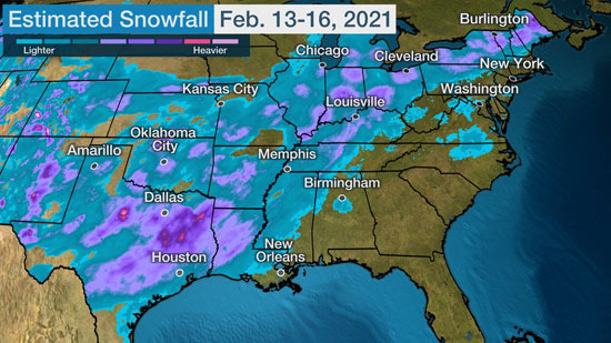 2021년 2월 텍사스를 강타한 Winter Storm Uri - San Antonio - 2