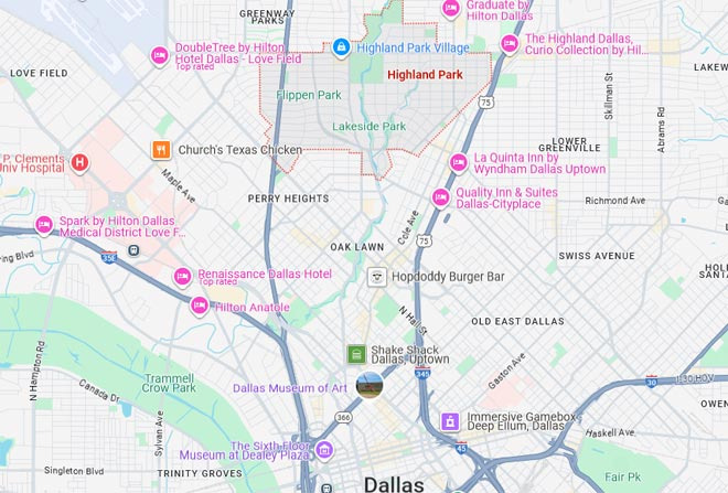 달라스 지역에서 살기좋은 동네로 유명한 부촌, Highland Park - Dallas - 3