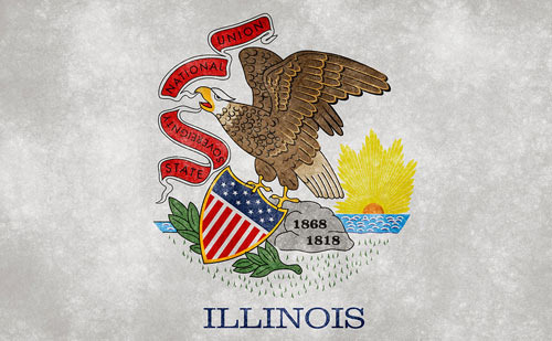  일리노이 주 깃발의 역사와 현재 디자인 - Illinois - 1