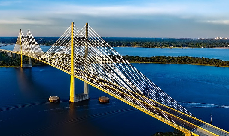언제 봐도 너무 잘만든 디자인의 데임스 포인트 브리지 - Jacksonville - 1