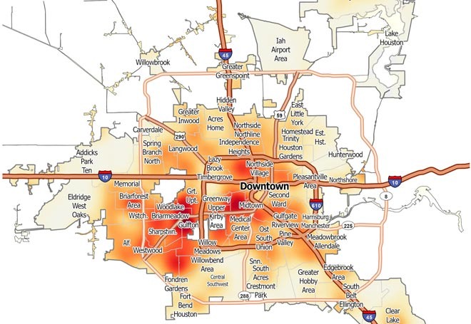 범죄·갱단 문제가 꽤 심각한 Houston Crime Map - Houston - 1