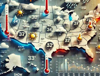 Record Temperature Differences Exceeding 50 Degrees in the U.S. - Los Angeles - 1