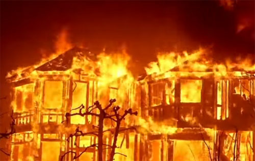 로스앤젤레스 일대 강풍과 산불 피해 발생 - Los Angeles - 1