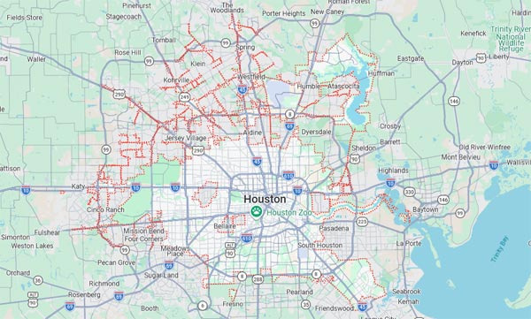휴스턴 광역권을 이루는 인근지역 주요 도시 총정리 - Houston - 1