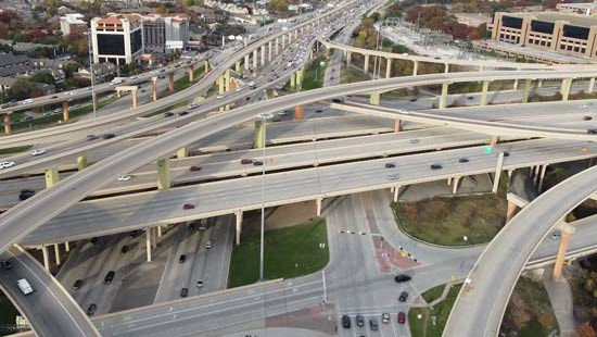 달라스의 오층구조 프리웨이, High Five Interchange - Dallas - 1