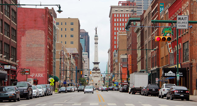 미국에서 ‘가장 평평한 도시중 하나로 유명한 인디애나폴리스 - Indianapolis - 1