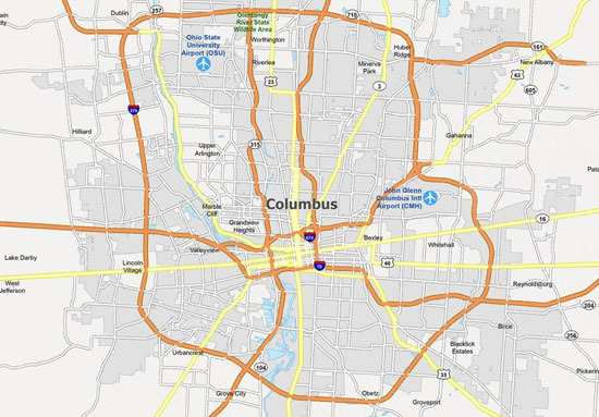 콜럼버스에 주변 도시 드라이브 가이드 - Columbus - 1