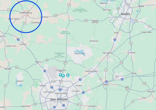 텍사스 힐컨트리 중심에 있는 Fredericksburg 정보 - San Antonio - 1