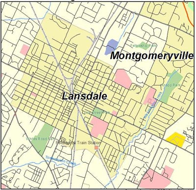 집에 돌아와 숨 돌릴 수 있는 교외 지역인 랜스데일 - Lansdale - 2