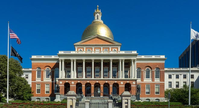 Golden Dome of Boston, Massachusetts State House - Boston - 1