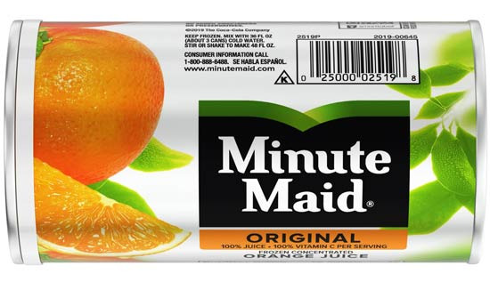 Minute Maid 냉동 주스가 이제는 단종이 된다고 하네요  - Los Angeles - 2