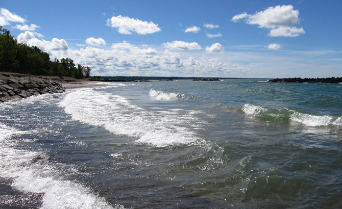 Lake Erie, the Shallowest of the Great Lakes - Pennsylvania - 1