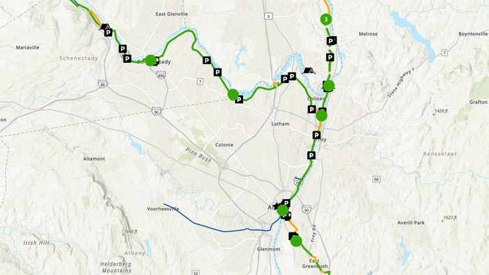 Mohawk-Hudson Bike-Hike Trail 정보 - Albany - 1