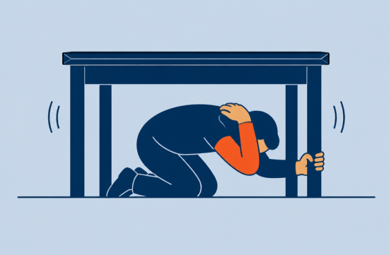 California Earthquake Drill on October 15: The Doorway is Not the Answer - Torrance - 1