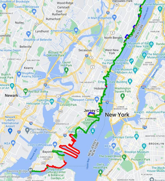 East of the Hudson River is New York, West is New Jersey - New Jersey - 1