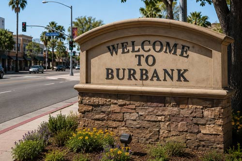 할리우드 옆 도시 버뱅크(Burbank, CA)의 지리적 위치 - Burbank - 1