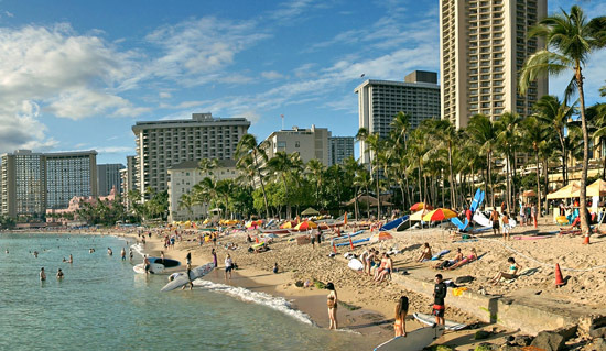 와이키키 해변은 호놀룰루에서도 가장 유명한 해변지역 - Hawaii - 1